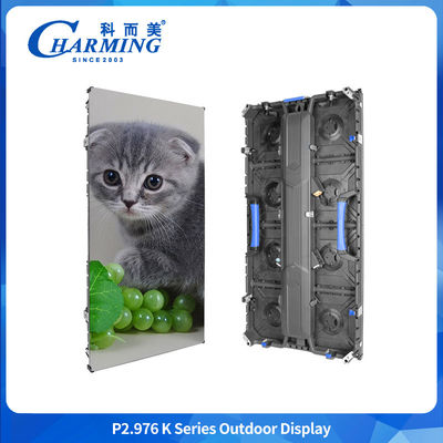 صفحه نمایش دیواری ویدئویی LED بیرونی P2.98 IP65 ضد آب با نرخ تجدید 7680Hz برای راه حل های صفحه نمایش تبلیغاتی