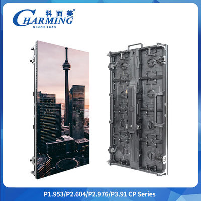 P2.6/2.976/3.91 جعبه آلومینیوم آلیاژ تنظیم قوس اندازه 500 * 500mm / 500 * 1000mm 7680Hz HD اجاره درب LED Didplay