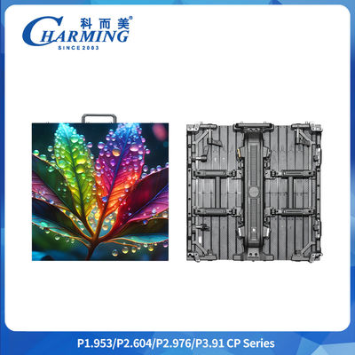 500*500/1000*84MM جعبه آلومینیوم خمیده انعطاف پذیر SMD1921 140° زاویه دید بزرگ داخل و خارج از خانه اجاره صفحه نمایش ویدیویی