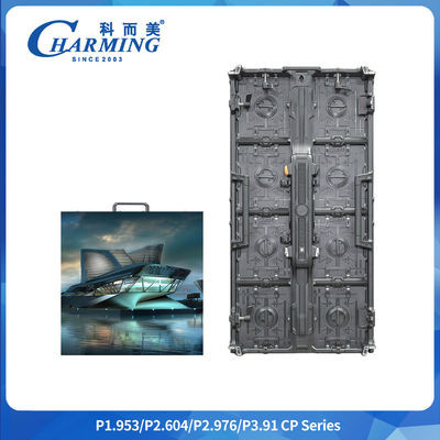 P2.9mm پانل رنگی کامل LED پشت پرده منحنی داخلی کابینت آلومینیوم LED صفحه نمایش برای تبلیغات