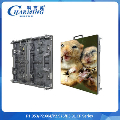 جفت گیری بدون درز P1.9 P2.64 P2.98 صفحه نمایش LED خمیده داخلی انعطاف پذیر P3.91 با قفل قوس تنظیم شده و مقیاس