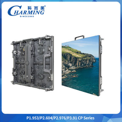 SMD2020 سطح اجاره داخلی 7680Hz صفحه نمایش LED تمام رنگ p3.91mm کابینت آلومینیوم داخلی و خارجی صفحه نمایش LED
