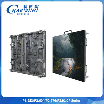 P1.9-3.91 وضوح بالا 7680hz نرخ نوسازی سری Cp 500 * 500 / 1000mm اجاره اسپایسینگ متراکم قاعده منحنی درب و داخل دیوار ویدیویی انعطاف پذیر LED