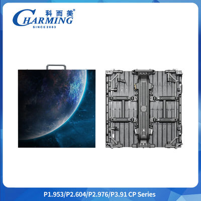 اندازه کابینت 500x500/500x1000mm P2.6/2.98/3.91 سری CP دیوار ویدئویی LED داخلی با تنظیم کننده قوس زاویه حداکثر 22.5 °