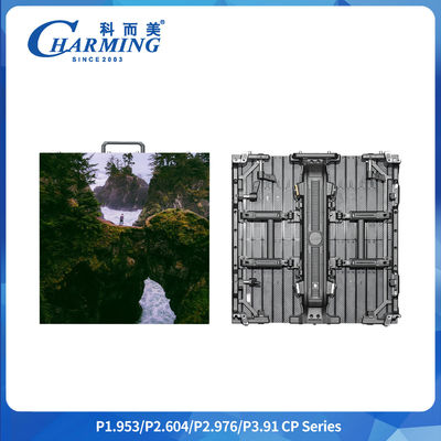 اندازه کابینت 500x500/500x1000mm P2.6/2.98/3.91 سری CP دیوار ویدئویی LED داخلی با تنظیم کننده قوس زاویه حداکثر 22.5 °