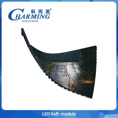 ماژول های LED نرم داخلی با عملکرد بالا P2.5 800cd / m2 ماژول LED کامل رنگ IP40 ماژول صفحه نمایش انعطاف پذیر LED برای مرکز خرید