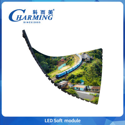 روشن و رنگارنگ داخلی 2.5mm LED نرم ماژول P2.5 انعطاف پذیر LED صفحه نمایش دیجیتال برای طراحی باشگاه شبانه