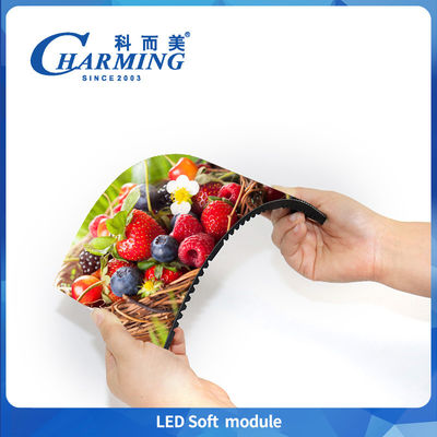 تعمیر و نگهداری جلویی خلاق انعطاف پذیر HD نرم LED ماژول P1.86 P2 P2.5 P3 منحنی تبلیغاتی دایره نمایش نیمه دایره صفحه نمایش LED