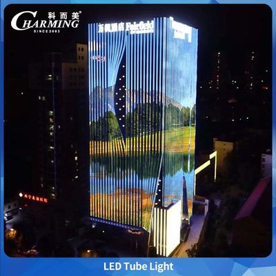 چراغ لوله ای LED U40 با BIS و LAN SASO طراحی خط پنهان برای ساختمان های بیرونی