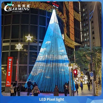 چراغ پیکسل های جذاب LED با نقطه شکستن رزومه RGB می تواند به زاویه 180 درجه برای روشنایی معماری ساختمان برسد