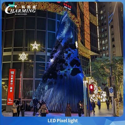 چراغ پیکسل LED درختی کریسمس ضدآب فضای باز RGB IP65 SMD3535 روشنایی نما