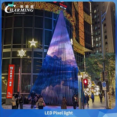 چراغ پیکسل LED درختی کریسمس ضدآب فضای باز RGB IP65 SMD3535 روشنایی نما
