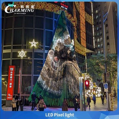 چراغ پیکسلی نما ساختمان ضدآب در فضای باز IP65 با رنگ نمایشگر RGB