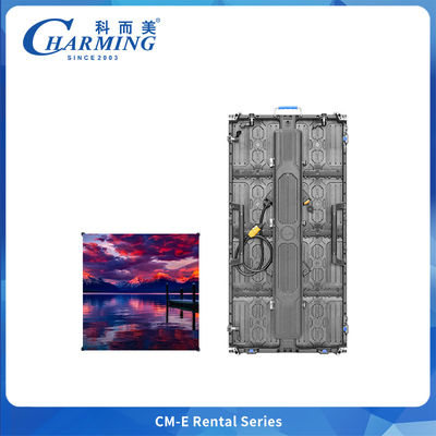 صفحه نمایش ال ای دی پررنگ و ضد آب سری CM-EE P2.604 برای اجاره دارای کابینت آلومینیوم 500x500mm