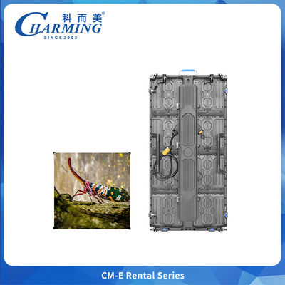 صفحه نمایش ال ای دی پررنگ و ضد آب سری CM-EE P2.604 برای اجاره دارای کابینت آلومینیوم 500x500mm