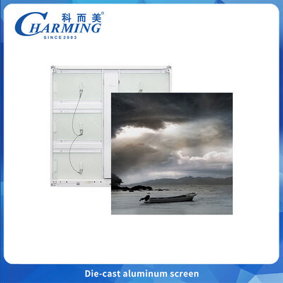 Outdoor LED display P6 Thin and light for advertising with heat dissipation ribs arc corner splicing