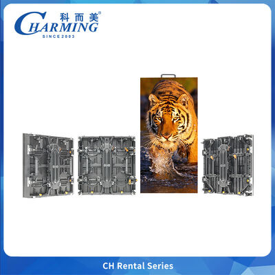 نمایشگر LED فضای باز با شکل خلاقانه P3.91 کابینت انعطاف پذیر زاویه راست منحنی 7680 هرتز برای کنسرت جشنواره