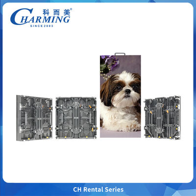 7680HZ درب بیرونی P3.91 کابینت منحنی / انعطاف پذیر / زاویه راست با دسته ماژول برای مراحل