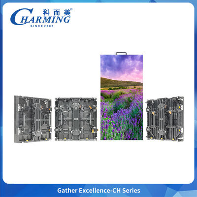 دیوار ویدئویی LED در فضای باز با نرخ تجدید 7680 هرتز IP65 ضد آب و اندازه کابینت 500x500 میلی متر برای تبلیغات پر جنب و جوش