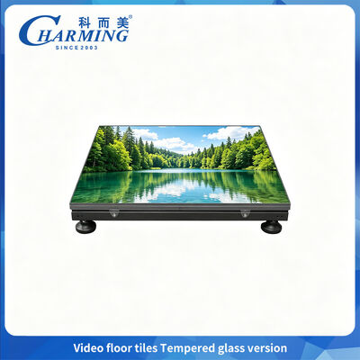 500 کیلوگرم ظرفیت بارگذاری بالا شیشه خشکی زمین رقص LED مقاوم به پوشیدن برای KTV