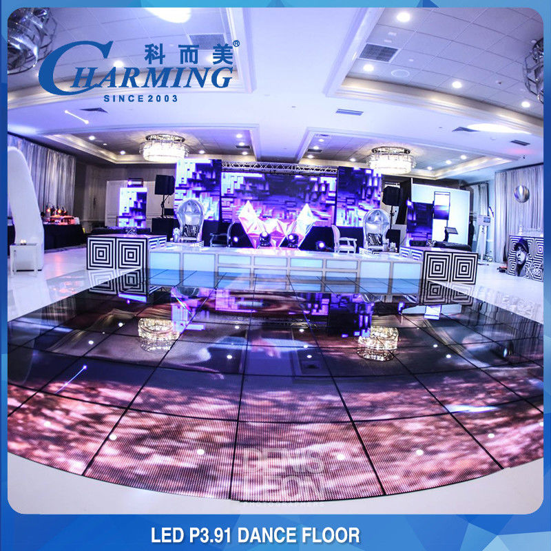 پنل صفحه نمایش ضد آب IP65 LED فلور تایل ️ رنگ کامل RGB 3840Hz، ایده آل برای نمایش رقص علف کشی