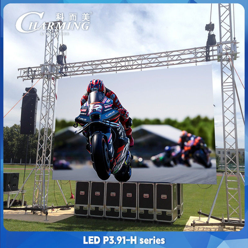 16 بیت P3.91 اجاره صفحه نمایش LED حفاظت جلو برای رویدادها پس زمینه در فضای باز