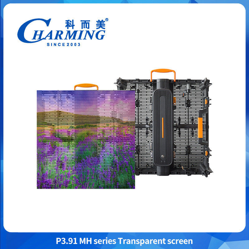 500*500mm P3.91 LED شفاف صفحه نمایش خرید مرکز خرید صفحه نمایش تبلیغاتی صفحه نمایش دیواری LED