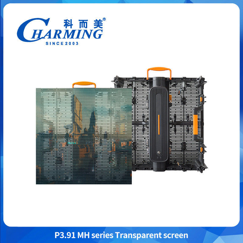 P3.91 صفحه نمایش LED 3840hz شفاف در فضای باز صفحه نمایش دیواری ویدئویی LED برای نمایش