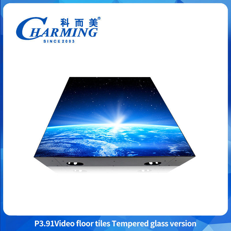 صفحه نمایش کاشی کف 18.1 کیلوگرم کابینت 3840 هرتز ویدئو استیج رقص کف ایستادن LED دیوار پوشیدنی رقص کف صفحه نمایش LED