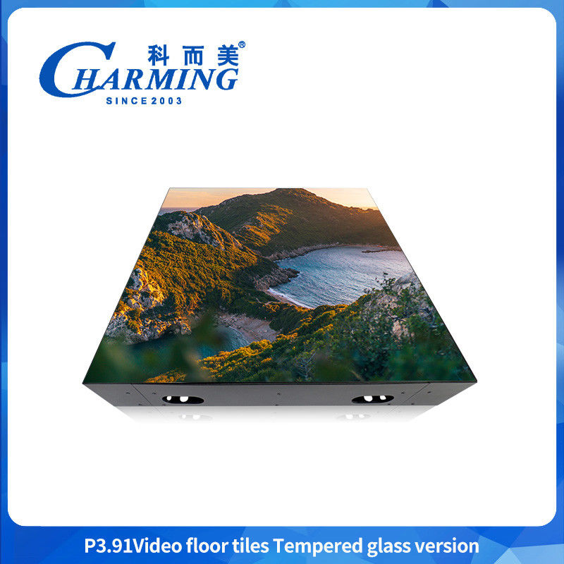 کف رقص شیشه ای رنگی ویدئویی جشن عروسی نور پیکسل LED 3d Led رقص