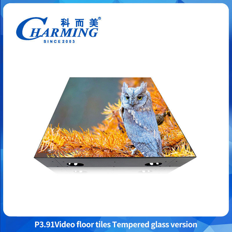 Ip65 حفاظت پیشرفته در برابر آب و لکه ها 4k Rgb رنگ کامل ویدئوی روشن فلور رقص P3.91 Led Dance Floor Screen Nightclub