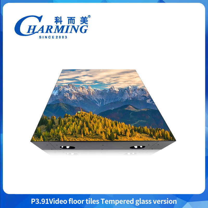 P3.91 شیشه + پوشه گوب صفحه نمایش رقص LED 3840hz صفحه نمایش با وضوح بالا برای سالن جشن و هتل عروسی