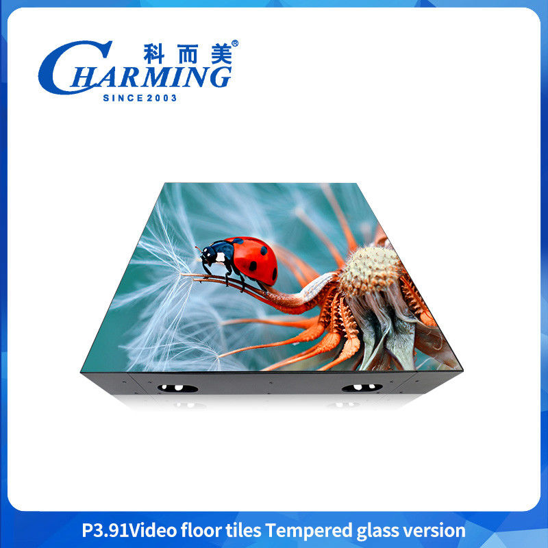 P3.91 صفحه نمایش کاشی کف Led 34x34 کاشی کف کف کف