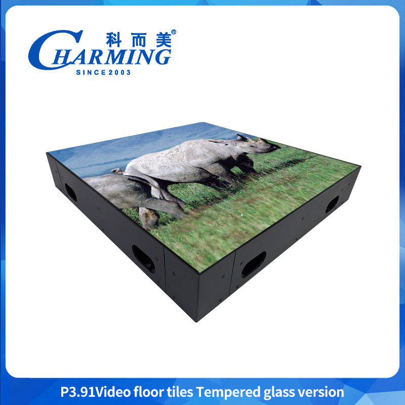 500X500Mm داخلی P3.9 LED Video دیوار صحنه کف رقص LED صفحه نمایش ویدیو کاشی صفحه نمایش برای رویدادهای بار نمایشگاه تجاری