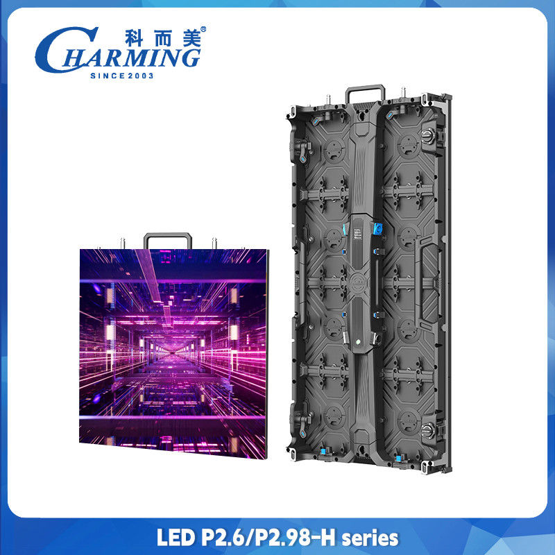 اجاره صفحه نمایش ال ای دی در داخل و خارج از خانه دیواری پر رنگ LED P2.6 Led Video Wall 500x500mm صفحه نمایش آلومینیوم