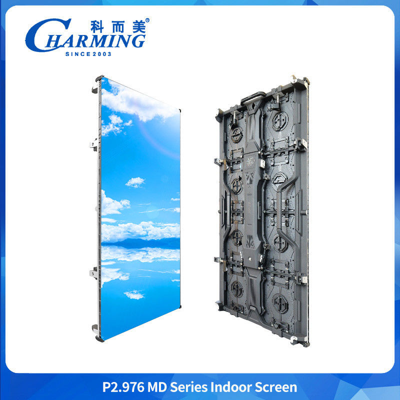 تبلیغات صفحه نمایش LED رزولوشن بالا منحنی صفحه نمایش خلاق دیواری ویدئو P2.9 صفحه نمایش داخلی انعطاف پذیر LED