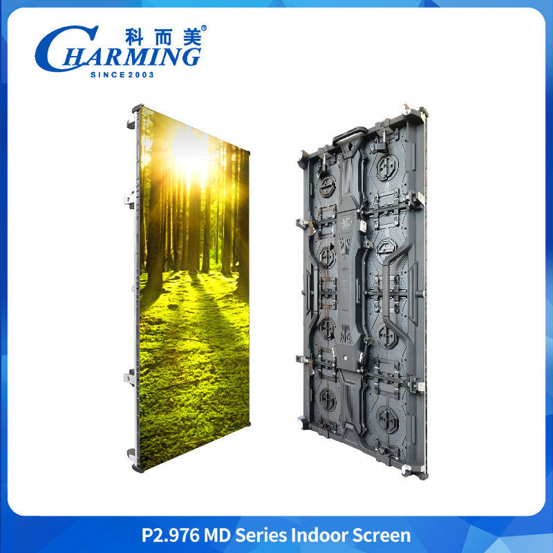 صفحه نمایش انعطاف پذیر LED صفحه نمایش منحنی داخلی P2.98 سرویس جلویی 7680HZ LED Video Wall