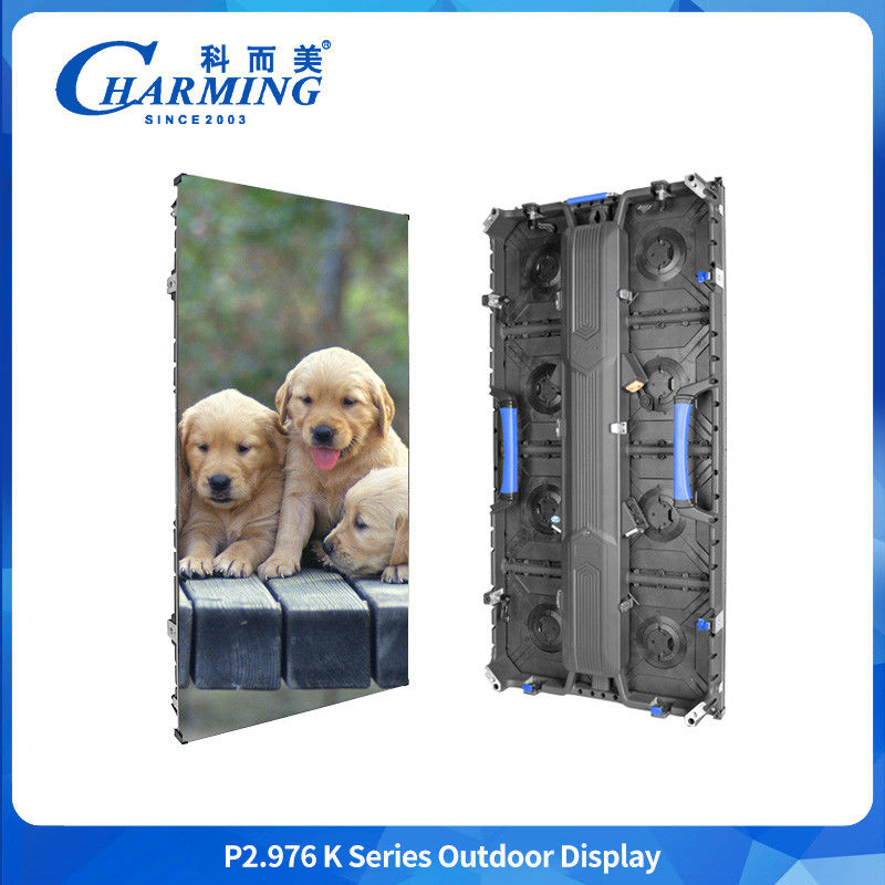 صفحه نمایش دیواری ویدئویی LED بیرونی P2.98 IP65 ضد آب با نرخ تجدید 7680Hz برای راه حل های صفحه نمایش تبلیغاتی