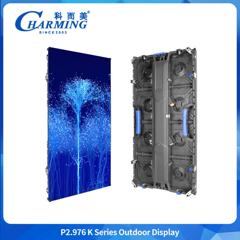دیوار ویدئویی بیرونی تبلیغات صفحه نمایش LED P2.98 K صحنه دیوار ویدئویی LED برای کنسرت دیوار ویدئویی LED کامل رنگ