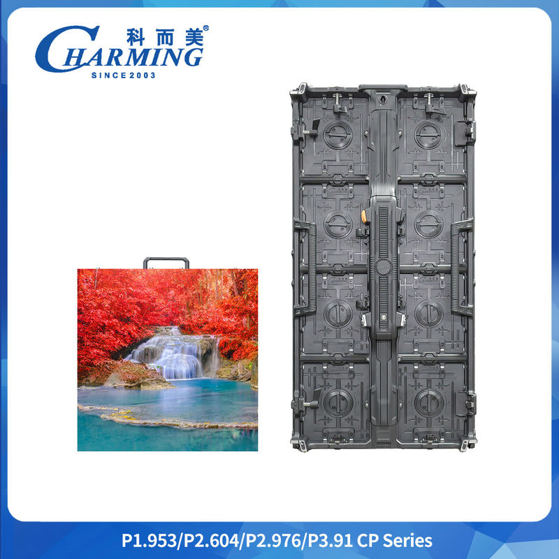 وزن سبک 6.6 کیلوگرم P2.6-3.91 منحنی انعطاف پذیر IP42 سری CP LED Video Wall صفحه نمایش اسپلایسینگ شکل ویژه