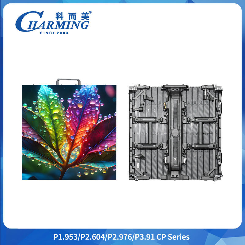 500*500/1000*84MM جعبه آلومینیوم خمیده انعطاف پذیر SMD1921 140° زاویه دید بزرگ داخل و خارج از خانه اجاره صفحه نمایش ویدیویی