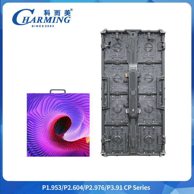 SMD2020 سطح اجاره داخلی 7680Hz صفحه نمایش LED تمام رنگ p3.91mm کابینت آلومینیوم داخلی و خارجی صفحه نمایش LED
