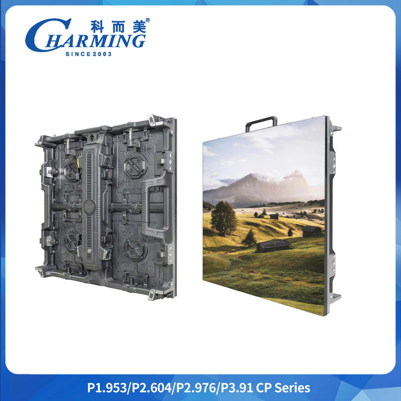 ولتاژ کاری صفحه نمایش AC 220V/(110V) ±15% P2.6/2.98 / 3.91 سری CP دیوار ویدئویی LED بیرونی با سوراخ کلید اتصال
