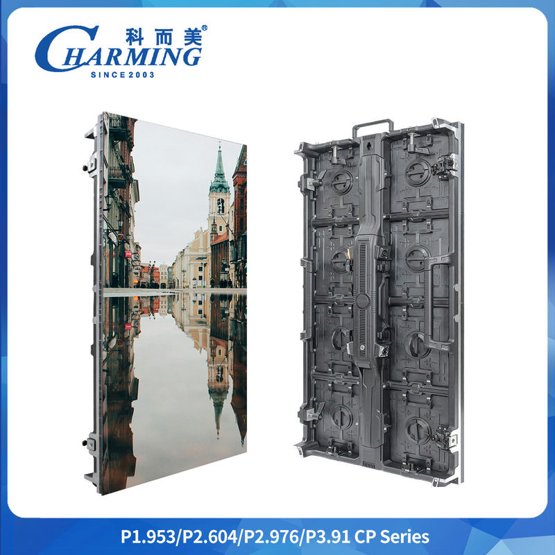 فرکانس تجدید 7680 هرتز P2.6/2.98 / 3.91 سری CP دیواری ویدئویی LED بیرونی با سوکت هواپیمایی