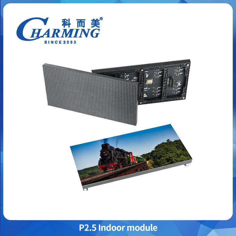 اختراع جدید P2.5 ویدئو 320x160mm صفحه نمایش داخلی LED صفحه نمایش تبلیغاتی داخلی LED با عملکرد بالا