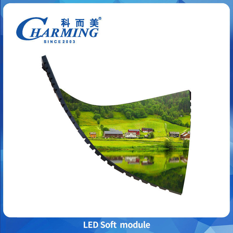 قیمت کارخانه P4 LED نرم ماژول صفحه نمایش داخلی ویدئو صفحه نمایش دیوار وزن 255g 256 * 128MM SMD2020 Adveresting Screen