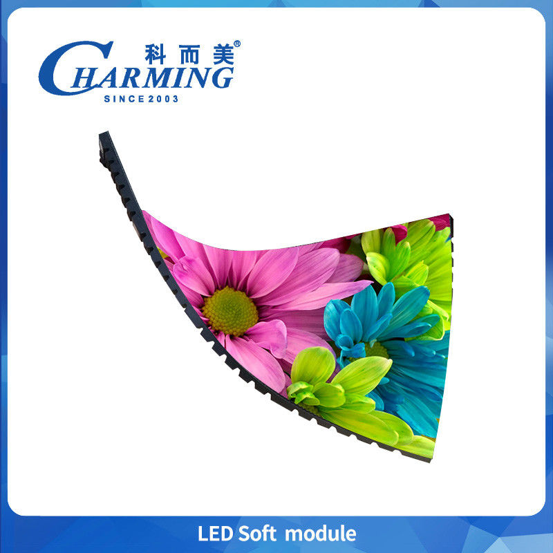 روشن و رنگارنگ داخلی 2.5mm LED نرم ماژول P2.5 انعطاف پذیر LED صفحه نمایش دیجیتال برای طراحی باشگاه شبانه