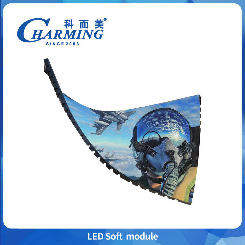 Ip40 صفحه نمایش داخلی LED P1.86 ماژول 800cd روشنایی P2.5 پانل سیگنال دیجیتال P4 ماژول نرم LED با قدرت پایین