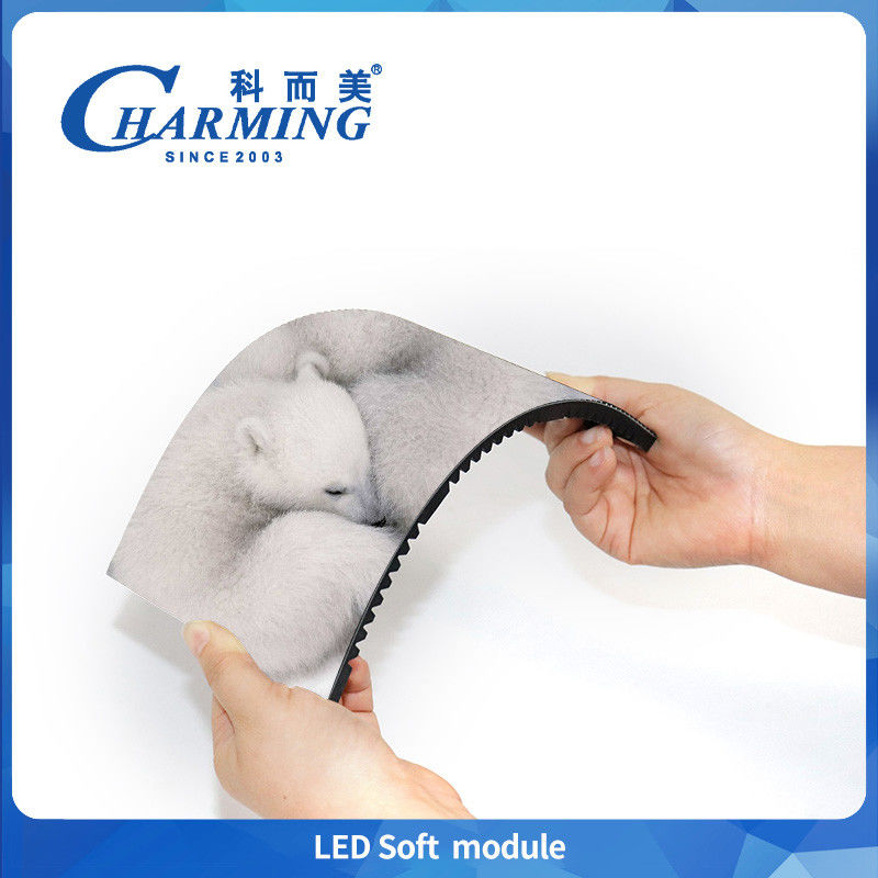 صفحه نمایش LED P4 در فضای داخلی با رنگ کامل P2.5 ماژول LED نرم صفحه نمایش انعطاف پذیر