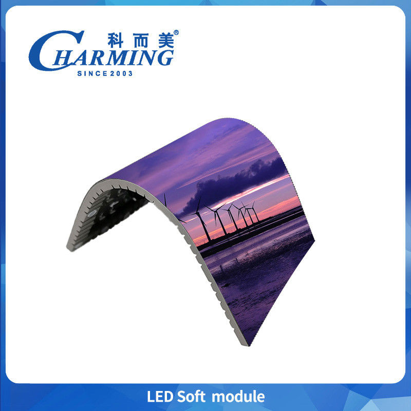 عرضه کارخانه P4 پانل انعطاف پذیر 16 بیتی میکرو رنگ های کامل 3d منحنی 4k صفحه نمایش ویدئویی داخلی رویداد تبلیغاتی تجاری صفحه نمایش LED 6W